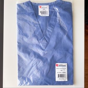 AllHeart Unisex V-Neck Scrub Top